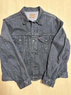Levi's 70506-0259 ブラックデニムジャケット 50R 先染めのサムネイル