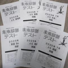 早稲田アカデミー 2025年7月【最新】 小５未来診断テスト