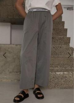 cavezarosso ロゴベルトストレートパンツ CAVEZA ROSSO - LOGO BELT STRAIGHT PANTS / ロゴベルト