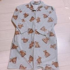 ジェラピケ風　クマ柄フリースルームウェア