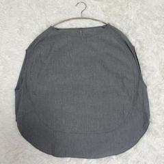 ビアズリー 綿ワッシャー コクーン ブラウス チェック 23SS