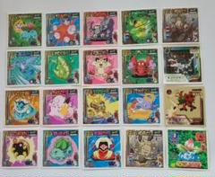ポケモン アマダシール18枚 デジモンシール2枚 まとめ売り1998年