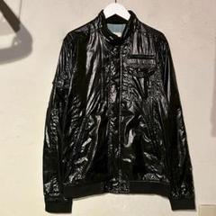 ディーゼル DIESEL ナイロンライダースジャケット S ブラック