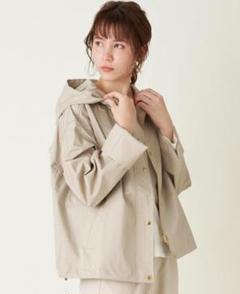 サンバリア100 マウンテンパーカー　ベージュ　美品　フリーサイズ サンバリア100 マウンテンパーカー ベージュ 美品 フリーサイズ