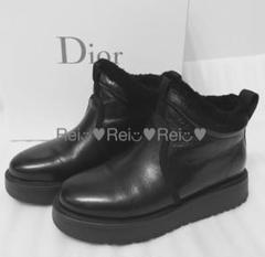 Dior NOMAD-D ムートンブーツ ブラック 37.5 Dior NOMAD-D ムートンブーツ ブラック 37.5