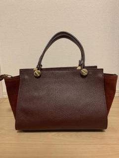 美品MARCOBIANCHINIマルコビアンキーニ2wayレザーバッグ（ボルドー