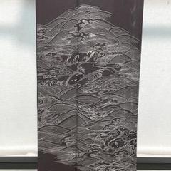 D287 夏着物 訪問着 荒波 焦茶系 絽 正絹 未使用極美品 - メルカリ