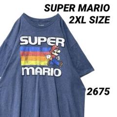スーパーマリオ キャラクター ゲームTシャツ 2XL ビッグプリント