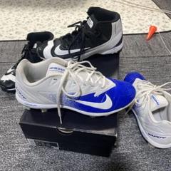Nike 野球スパイク2足セット売り！！青、28センチ、黒27.5センチ！！