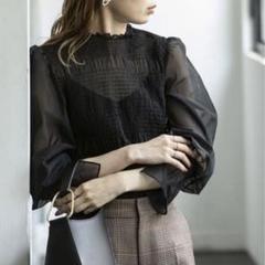 超美品　ノーブル　長袖シアーシャツ　麻混　ゆったり 楽天市場】返品交換送料無料トップス シアー リネン【揺れる影花