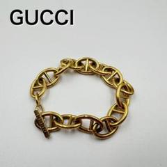 GUCCI ブレスレット　希少　トムフォード　インターロッキング　ゴールド GUCCI - 【超レア トム・フォード期 廃盤品】GUCCI ゴールド