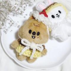 〈みー〉skzoo 10cm ぬい服　ポガリ　サンタ　トナカイ　くま耳 straykids skzoo 10cm ポガリ ぬいぐるみ服 - メルカリ