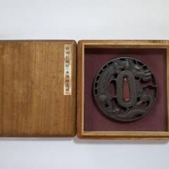 楽天市場】日本刀装具 刀鍔 月下孤狼図 合金製 金工 細工 鍔