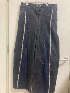 た*き様 Jieda SWITCHING OVER denim black si Jieda（ジエダ）の「SWITCHING OVER DENIM（デニムパンツ）」 - WEAR