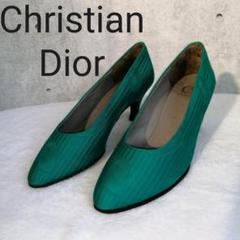 ✨美品✨ChristianDior パンプス ハイヒール 総柄 グリーン