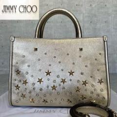 良品 JIMMY CHOO AVENUE/S ライトゴールド 2WAY TOTE