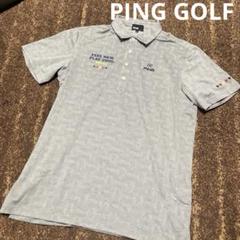 極美品極上品 PING GOLF メンズ ゴルフ シャツ PING柄 サイズ3L