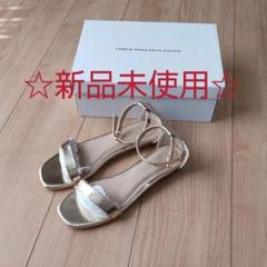 TIME⭐SALE☆ドアーズ☆ゴールド☆ストラップサンダル☆新品未使用