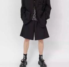 2025年新作 23SS エステル縮絨 ポケットデザイン BLACK CDG ショートパンツ パンツ