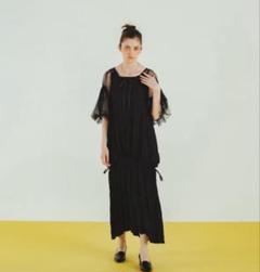 【お値下げ可】ピヌエ ギャザーヘムドレスセット お値下げ可】ピヌエ ギャザーヘムドレスセット