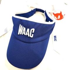 WAAC ワック レディース リボンバイザー ブルー サンバイザー