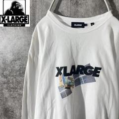 [大人気]　エクストララージ　ロングTシャツ　プリント◎　衛生　宇宙服　存在感◎