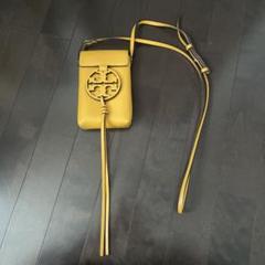 トリーバーチ　スマホショルダーレザー　イェロー ポシェット