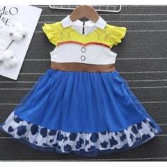 ▼130 新品 ワンピース ジェシー風 女の子 コスプレ スカートディズニー 2
