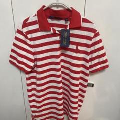 ポロラルフローレン　ポロゴルフ　ボーダーポロ　ノーマルと違うラージロゴ新品未使用 ポロラルフローレン ポロゴルフ ボーダーポロ ノーマルと違う