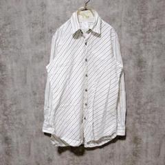 【美品】TAKEO KIKUCHI ストライプシャツ トップス 白 Free