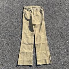 学*生様 【70s】 Wrangler フレアパンツ ベルギー製 希少 デッドス 使い勝手の良い Wrangler 【70s】 学*生様 フレアパンツ 希少