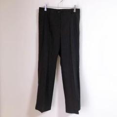 【ville d’azur】（L）絹混ストライプ柄スラックスパンツ/オフィス