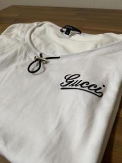新品 未使用】GUCCI グッチロゴ Tシャツ ア サイズL 襟取り外し可