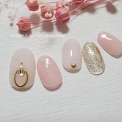 <NO.13> 大人可愛いシンプルネイル ネイルチップ