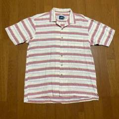 即決500円！ビッグシルエット！ミスタージュンコ 薄手ホリゾンタル半袖シャツ