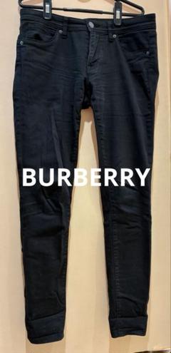Burberry ジーンズ BURBERRY - BURBERRY バーバリー ワイドジーンズ 裾ローズ