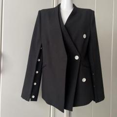 UNITED TOKYO アシンメトリックノーカラージャケット スプリング
