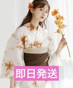 【柚月の花乙女】 Dita ☆新品未使用 2024 浴衣5点セット 2025 浴衣5点セット(ゆかた・帯・下駄・着付けマニュアル