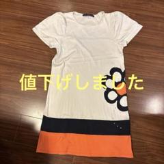 フラワープリント 半袖チュニック