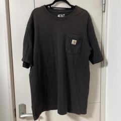 ダークグレー オーバーサイズ Tシャツ ポケット付き