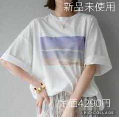 【SALE】Lumier リュミエ 新品 グラフィックデザインTシャツ ホワイト