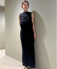 SNIDEL☆新品チュールセットニットワンピース