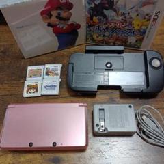 Nintendo 3DS ミスティピンク 本体　充電器　ソフト拡張スライドパット