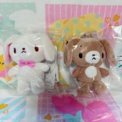 サンリオ　ミニマスコットホルダー　シュガーバニーズ　しろうさ　くろうさ