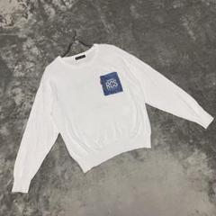 【ロデオクラウンズ】（F）オーバーサイズニット デニムポケット リブ切り替え