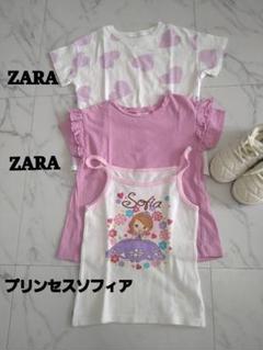 ✿ZARA Tシャツ✿ソフィア　キャミソール　子供服　女の子　3点セット　110のサムネイル