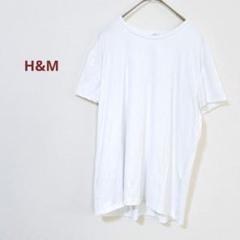 H&М　半袖Tシャツ ストレッチフィット　冷感素材　シンプル　XL　無地　夏