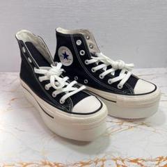 未使用保管品 コンバース 韓国 厚底 ランスター ハイカット 約24.5cm CONVERSE RUN STAR HIKE HI 韓国コンバース ランスター 24cm