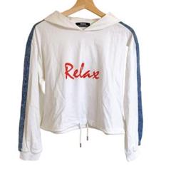 BACKS バックス　長袖フーディーTシャツ　レディース　Sサイズ　USED品