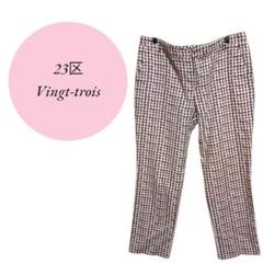 【ニジュウサンク】23区Vingt-trois♡綿100%♡柄【36】カジュアル
